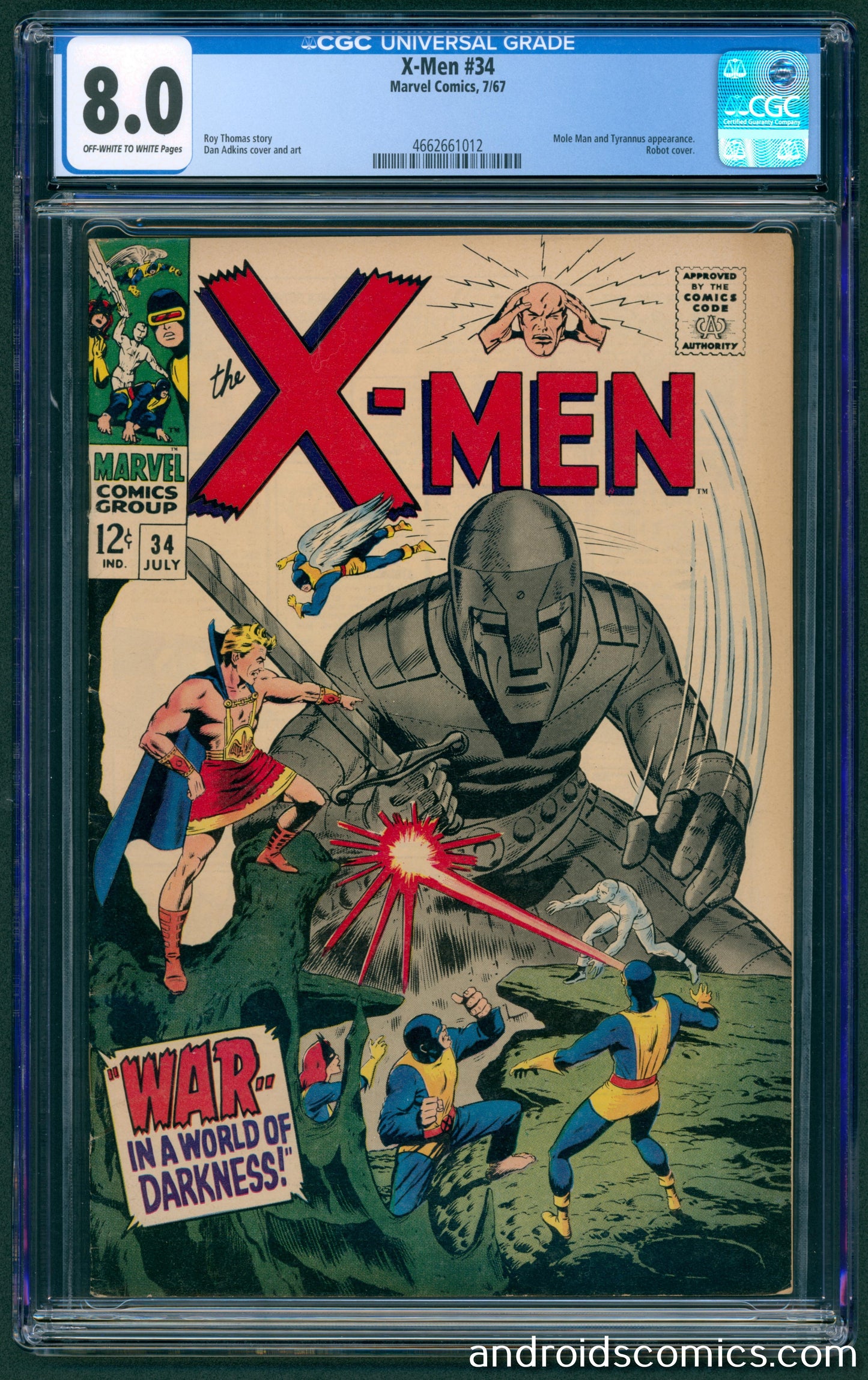 X-Men #34 CGC 8.0