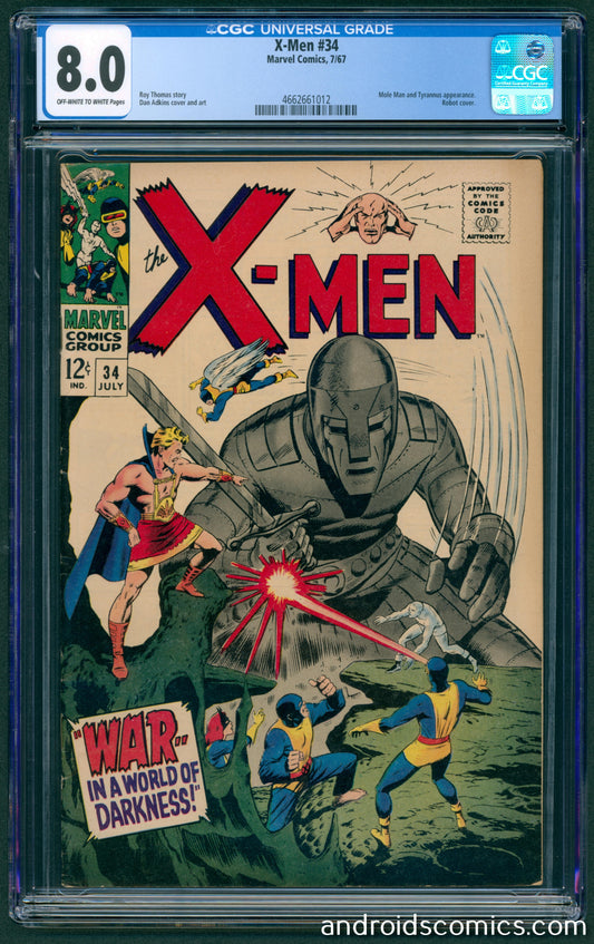 X-Men #34 CGC 8.0