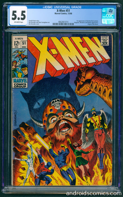 X-Men #51 CGC 5.5 1st App. of Erik the Red (cameo)