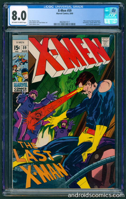X-Men #59  CGC 8.0
