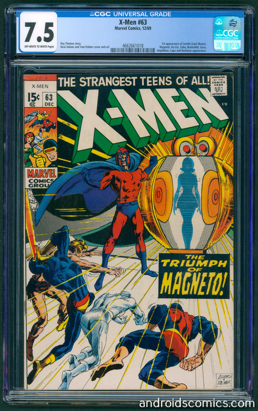X-Men #63  CGC 7.5  1st App. of Lorelei (Lani Ubana)