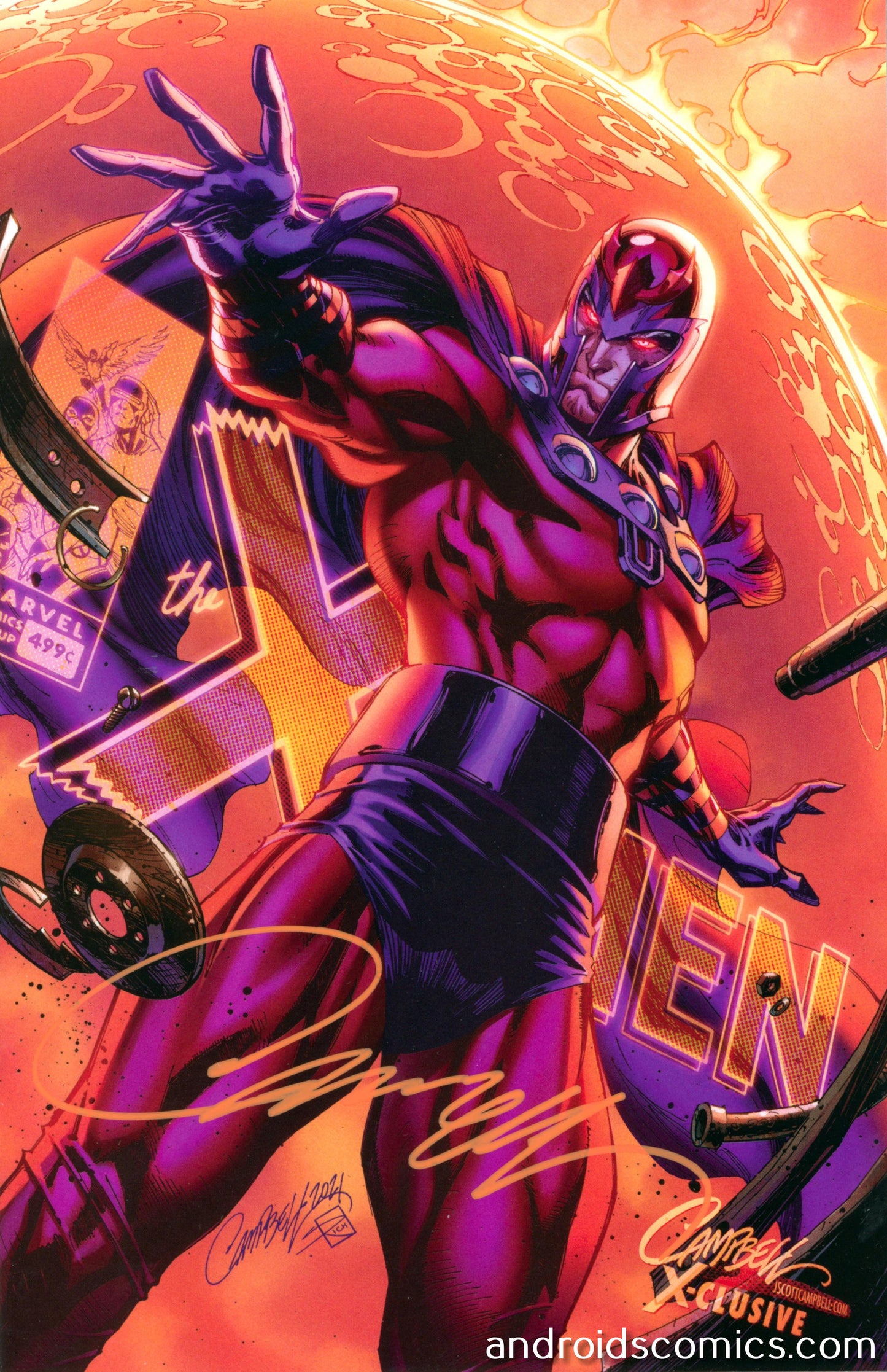 X-men Legends #1 J Scott Campbell Variant B Signed with COA