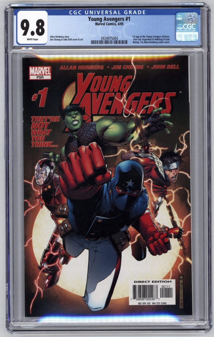 Young Avengers #1  CGC 9.8  1st appearance of the  Young Avnegers
