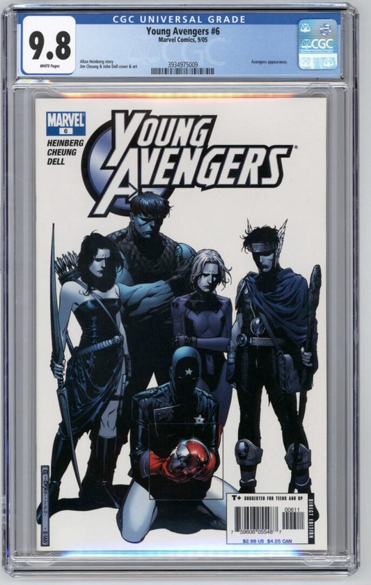 Young Avengers #6  CGC 9.8  1st appearance of Cassie Lang as Stature