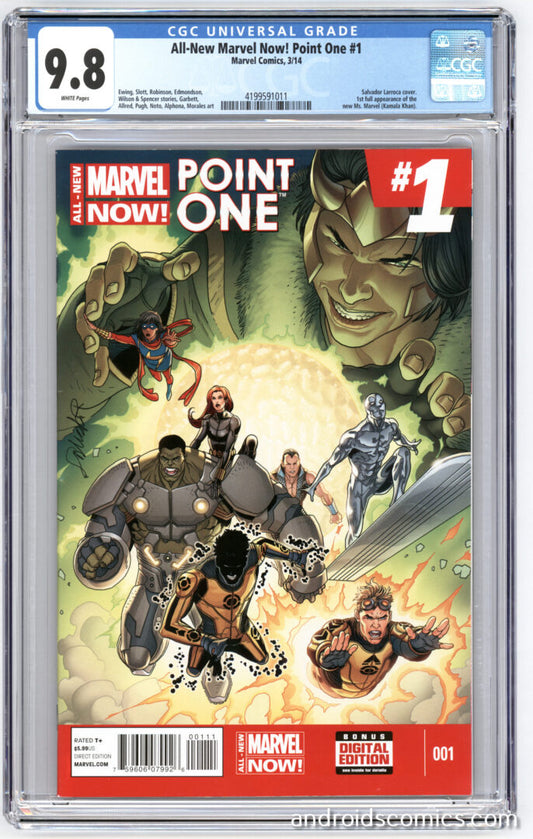 All-New Marvel Now! Point One #1  CGC 9.8  1st App. of Kamala Khan