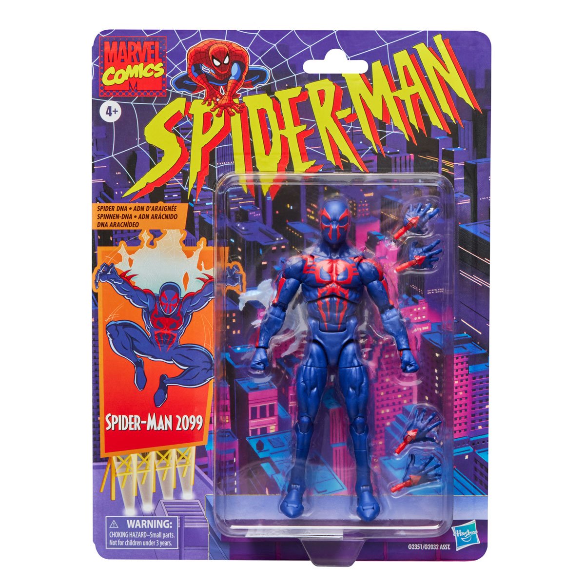 Spider-Man Marvel Legends Retro Cardback 6-Inch Action Figure Spider-man 2099