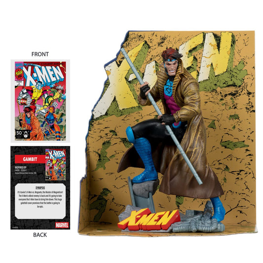 Marvel Collection Wave 6 1:10 Scale Posed Figure with Scene Gambit