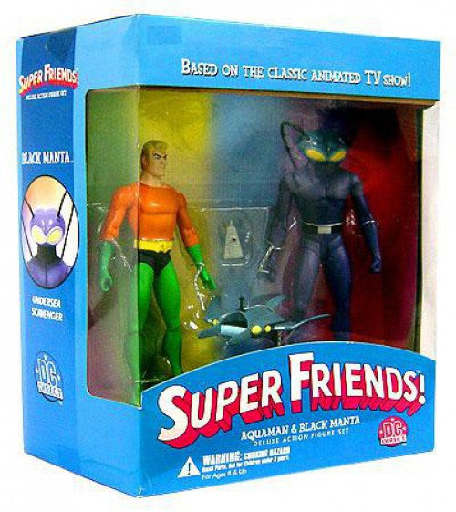 DC Direct Super Friends Deluxe Action Figure Set Aquaman/Black Manta