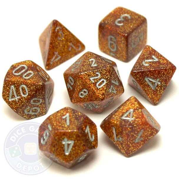 Chessex Glitter Gold Silver