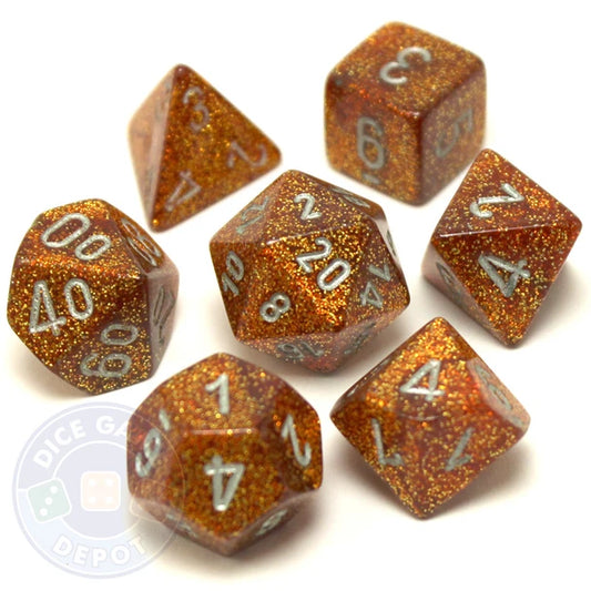 Chessex Glitter Gold Silver