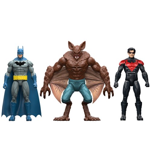 DC Batman & Nightwing vs Man-Bat 12-Inch Scale Action Figure 3-Pack