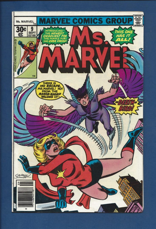 Ms. Marvel #9  FN-  1st appearance of Death-Bird