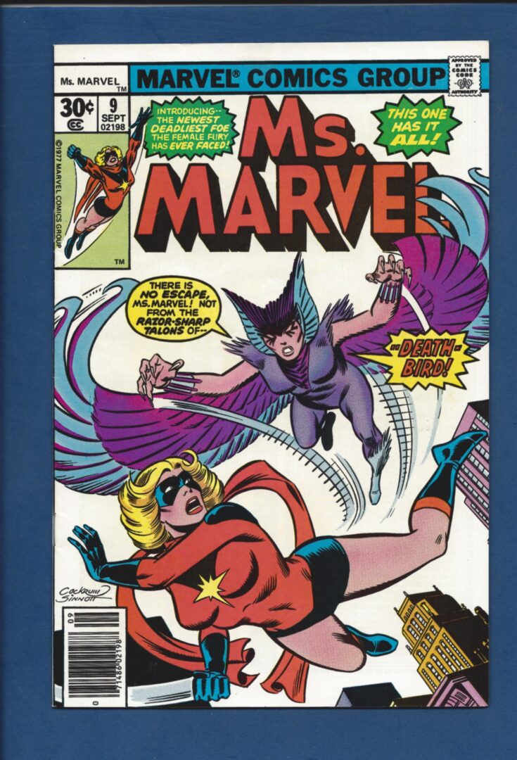 Ms. Marvel #9  FN+ 1st appearance of Death-Bird