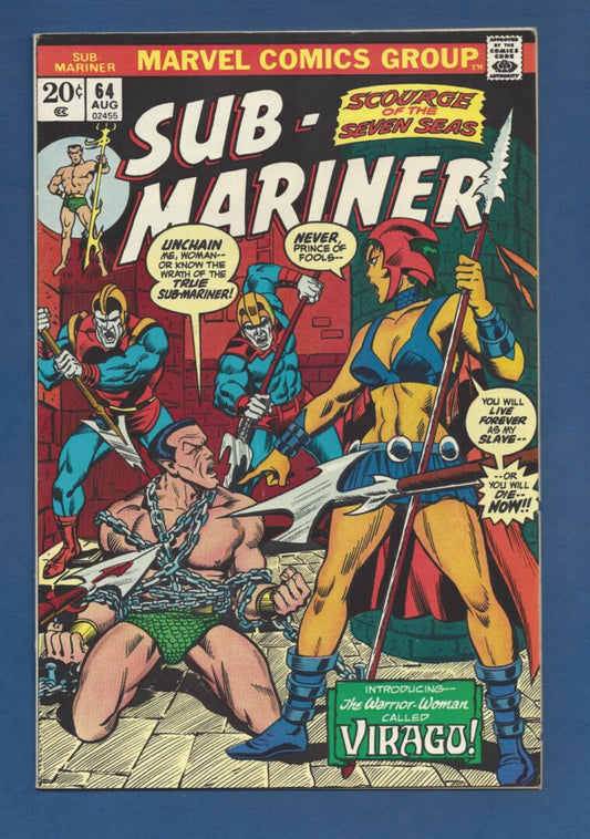 Sub-Mariner #64  VG+  1st appearance of Virago