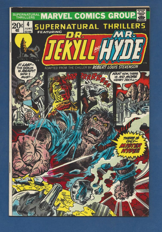 Supernatural Thrillers #4  VG/FN