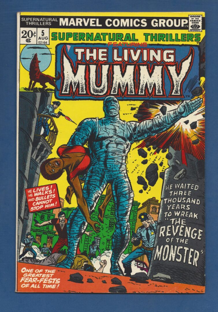 Supernatural Thrillers #5  VG+  1st appearance of the Living Mummy