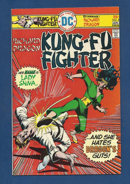 Richard Dragon Kung Fu Fighter #5  FN/VF  1st appearance Lady Shiva