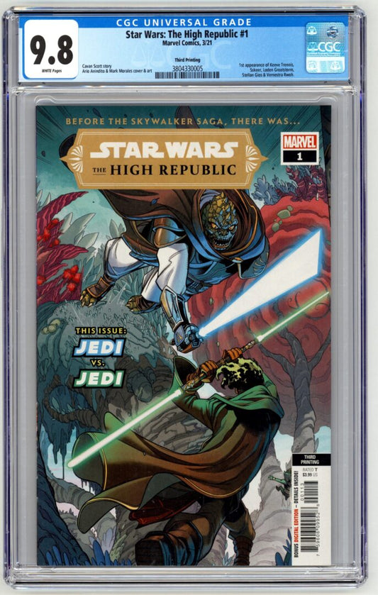 Star Wars The High Republic #1  3rd Print  CGC 9.8 1st App. of Keeve