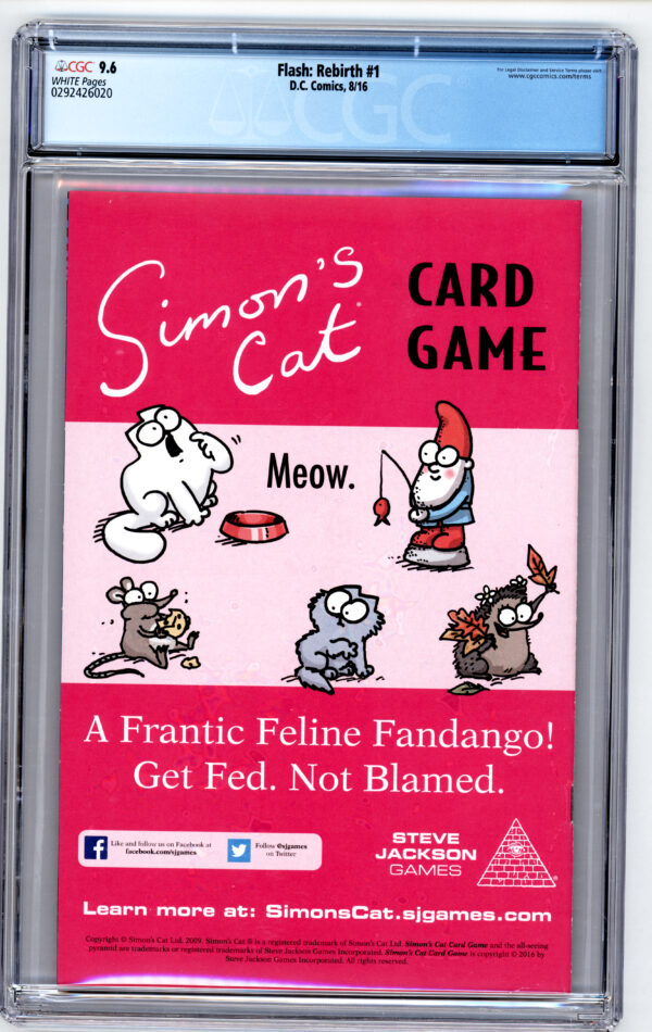 Simon's Cat card game advert.