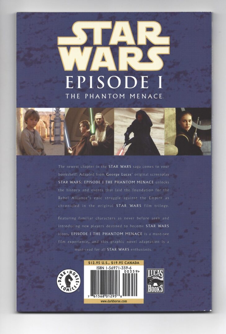 star wars episode i the phantom menace book star wars episode i the phantom menace book