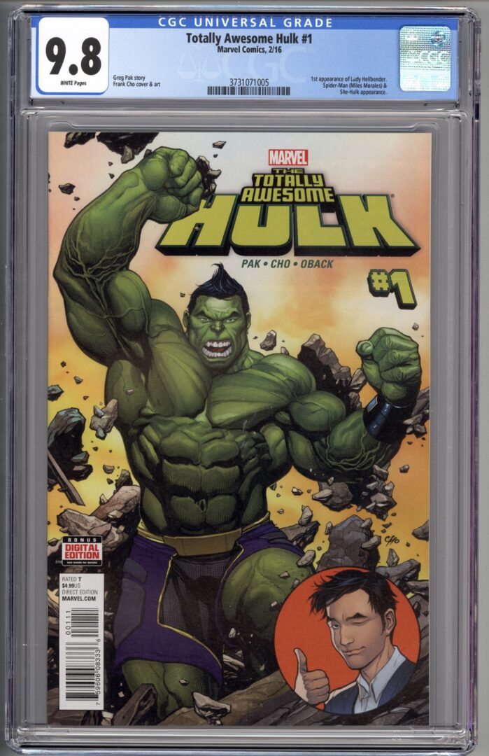 Totally Awesome Hulk #1 CGC 9.8 1st appearance of Lady Hellbender ...