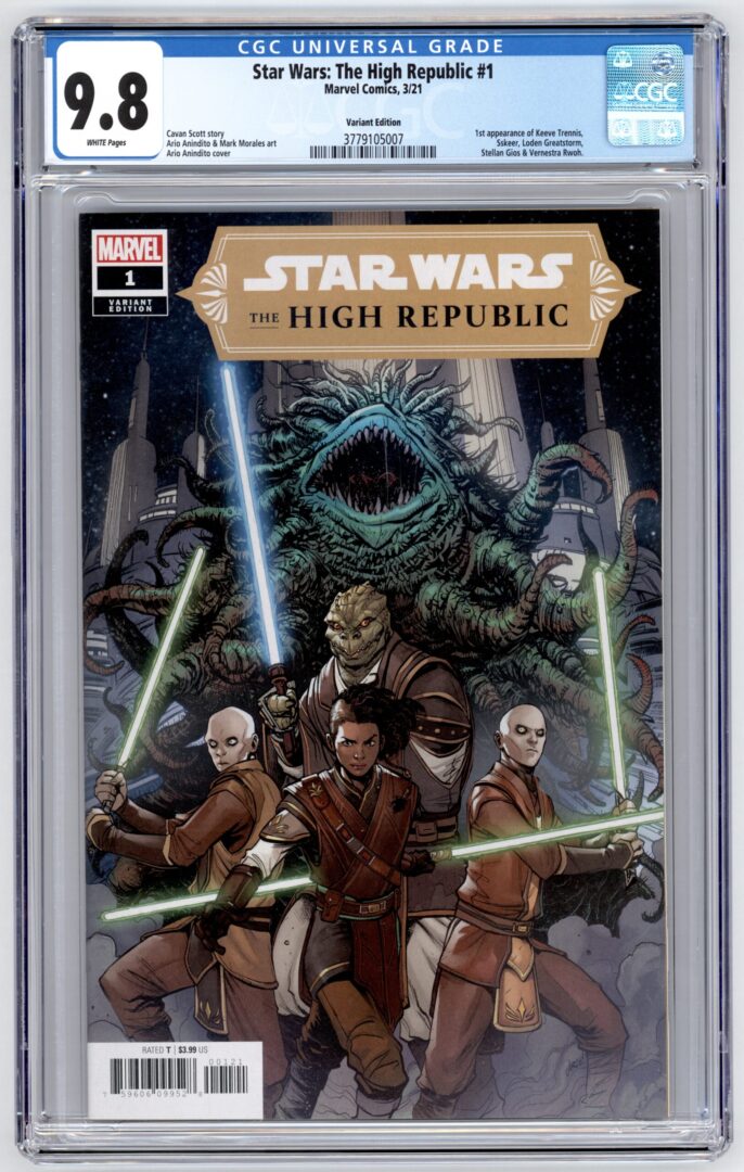 Star Wars High Republic #1 CGC 9.8 Cover A Keeve Tennis Marvel Comics 2021