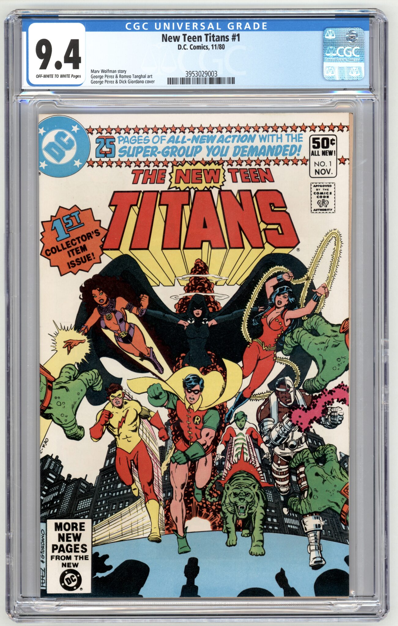 New Teen Titans #1 CGC 9.4 - Android’s Amazing Comics