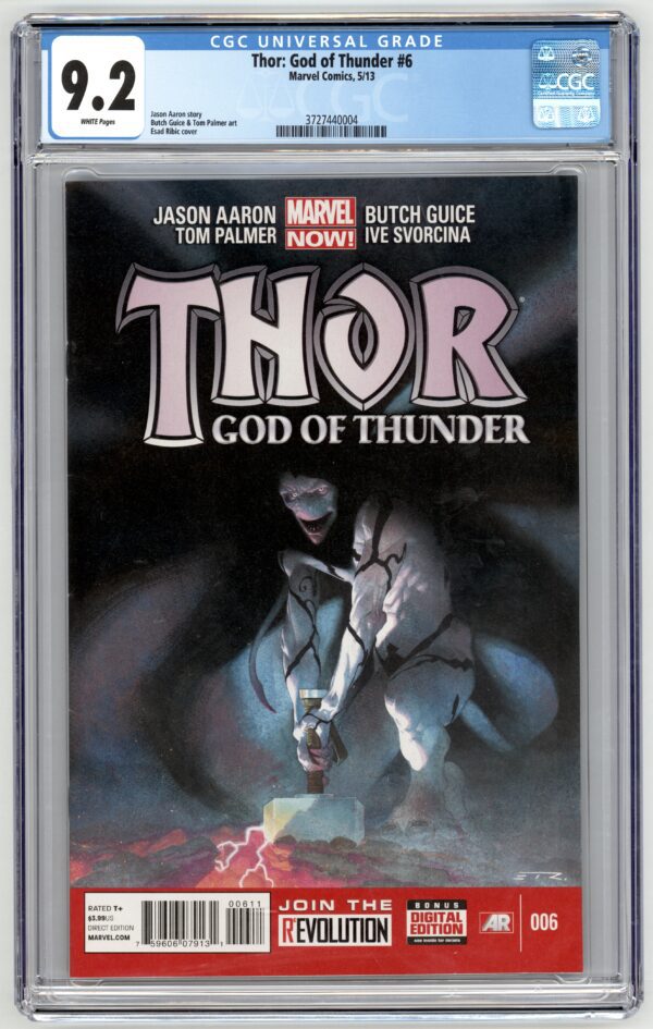 CGC 9.2 Thor God of Thunder #6 comic