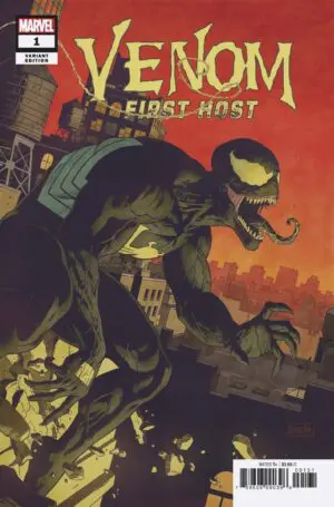 Cover image of venom first host comics