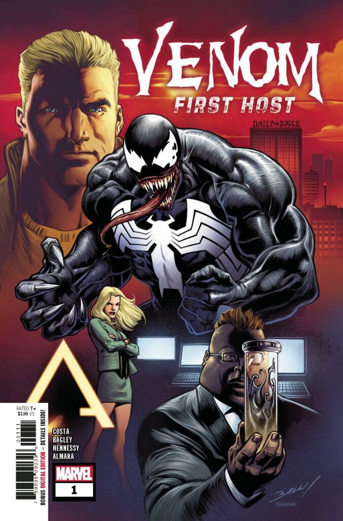 Cover image of venom first host comics