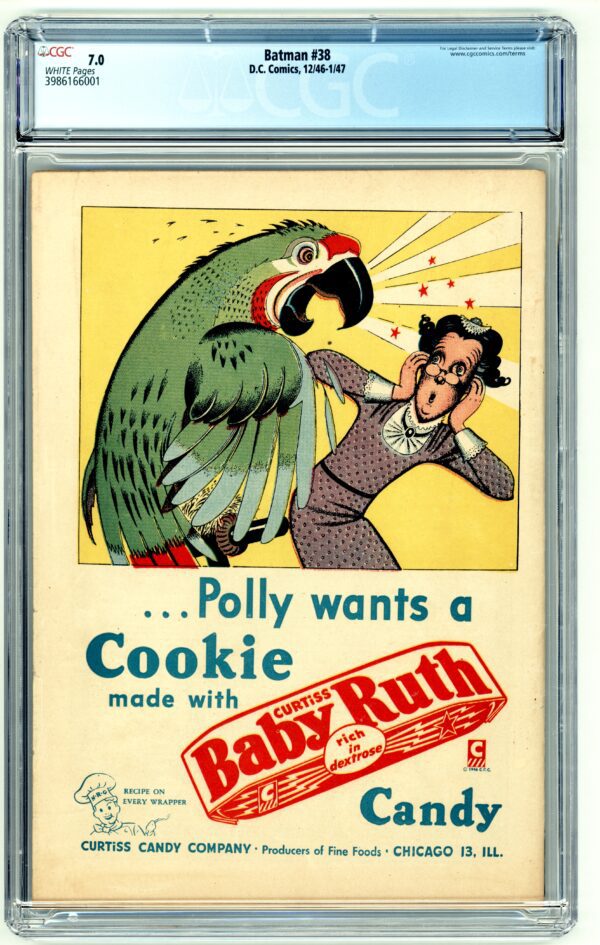 Polly wants a Baby Ruth candy.