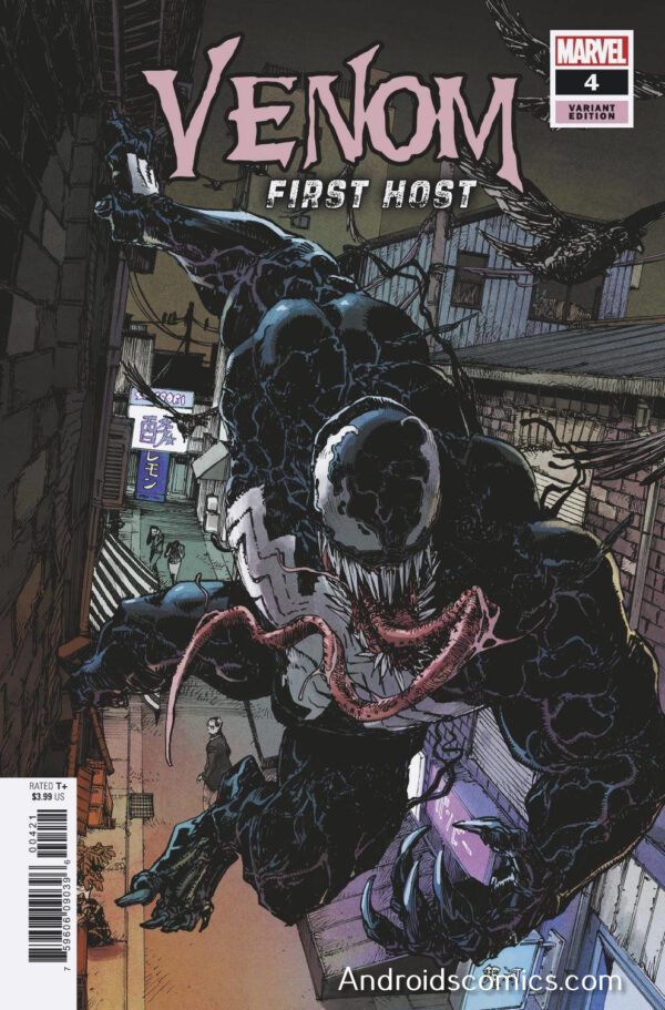 Venom First Host #4 variant cover.