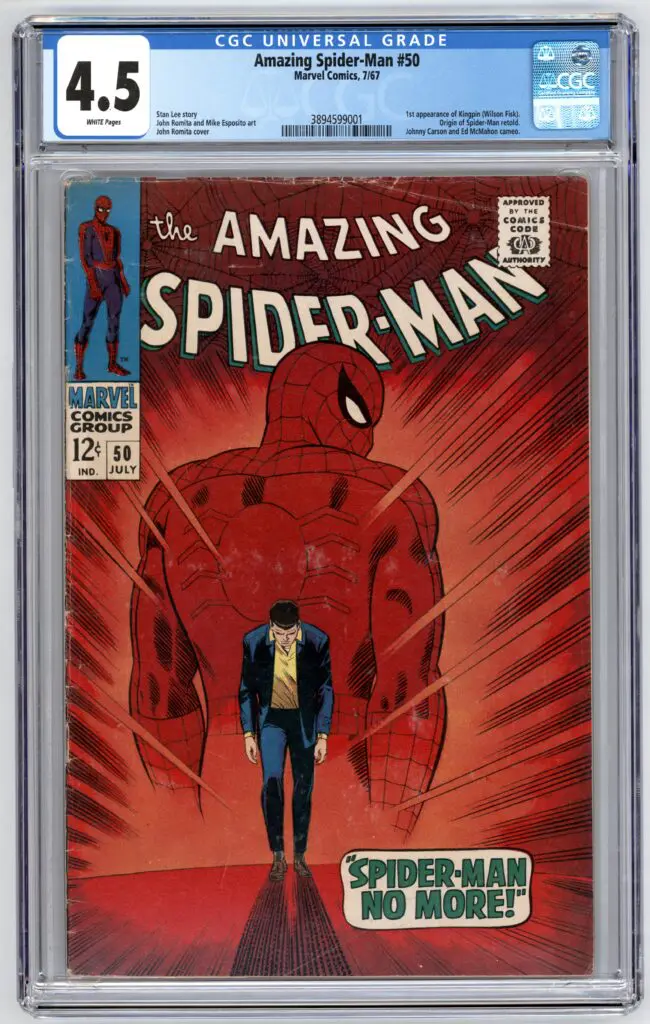the amazing spider-man number 50 spider-man no more comic book