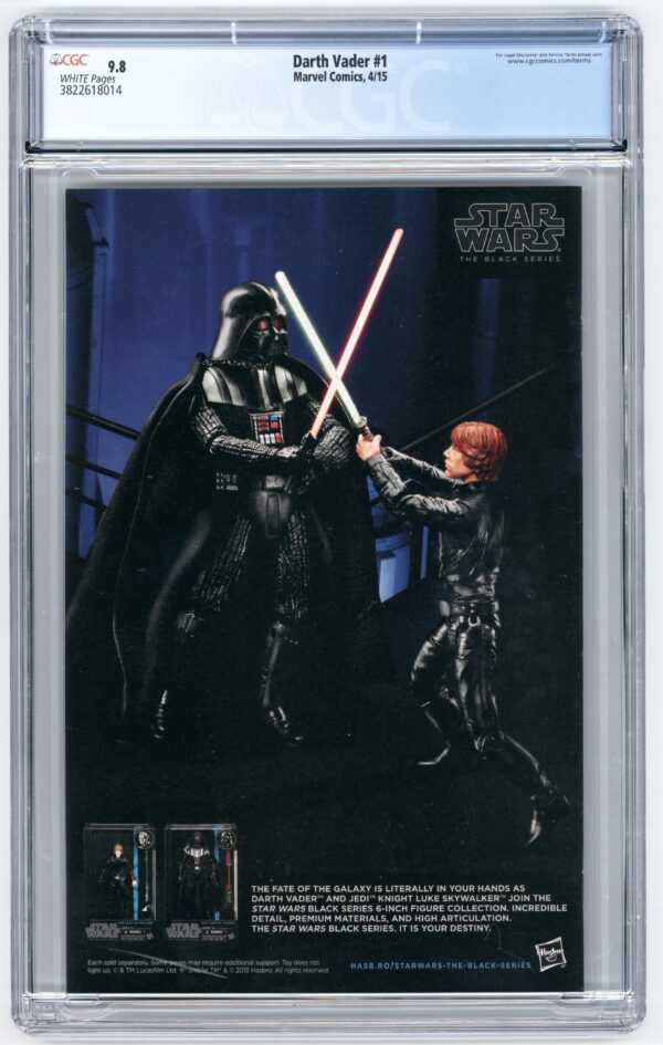 Back cover image of play station CD of Darth Vader