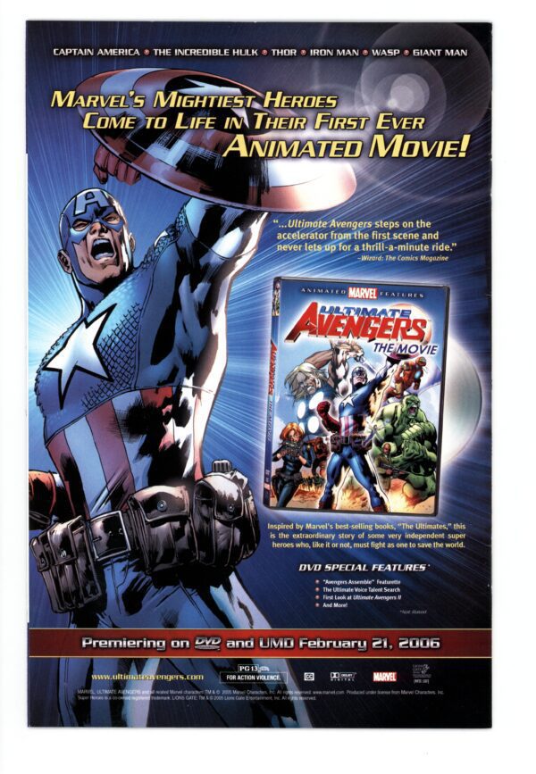 Ultimate Avengers animated movie poster.