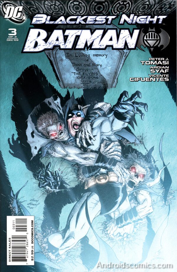 Cover image of blackest night batman