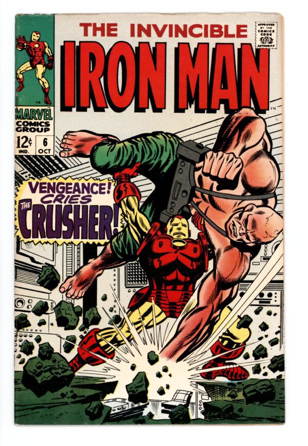 Iron Man comic book cover: The Crusher.