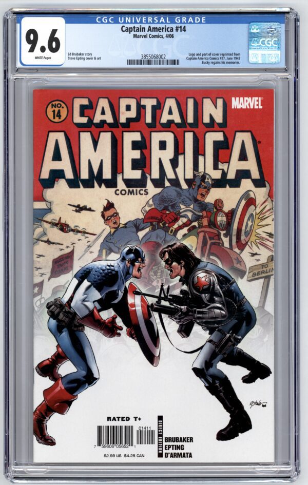 Captain America #14 comic book cover.