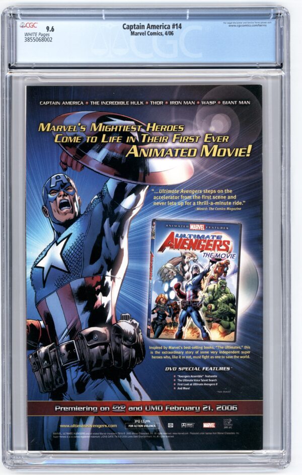 Captain America #14, Ultimate Avengers movie.