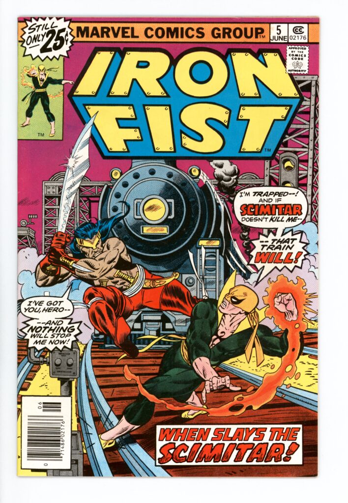 Iron Fist vs. Scimitar comic book cover.