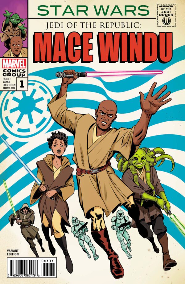 Cover picture of Jedi of the republic mace windu comics