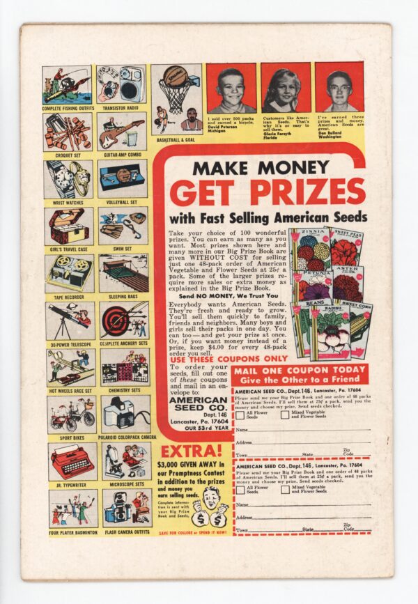 Earn prizes selling American seeds.