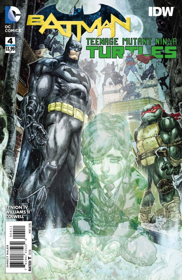 Batman Teenage Mutant Ninja Turtles comic book cover.