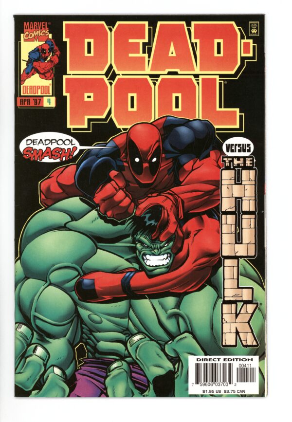 Deadpool vs. the Hulk comic book.