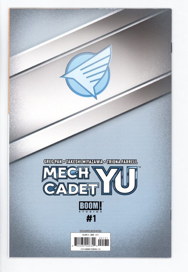 Back cover image of mech cadet yu comics