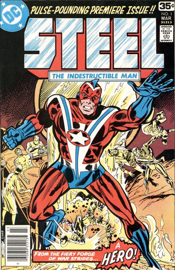 Steel: The Indestructible Man comic book.