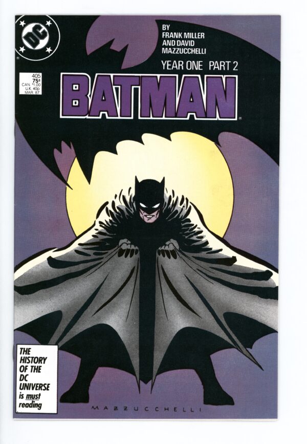 Batman Year One Part 2 comic book cover.