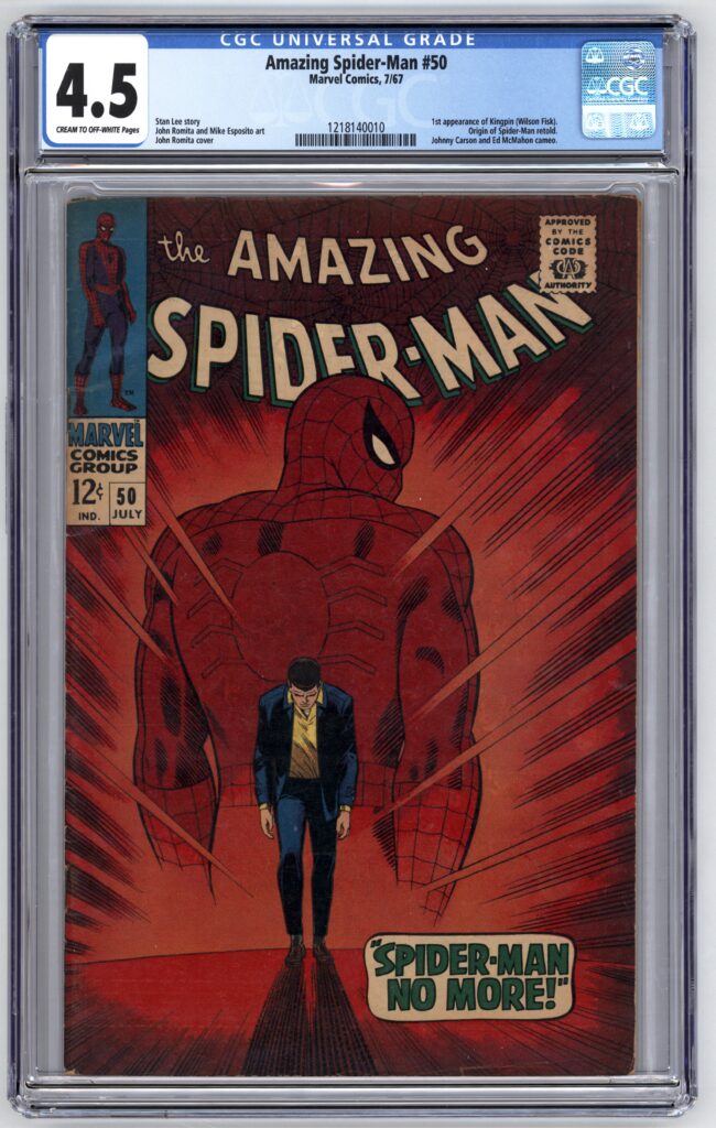 the amazing spider-man number 50 comic book