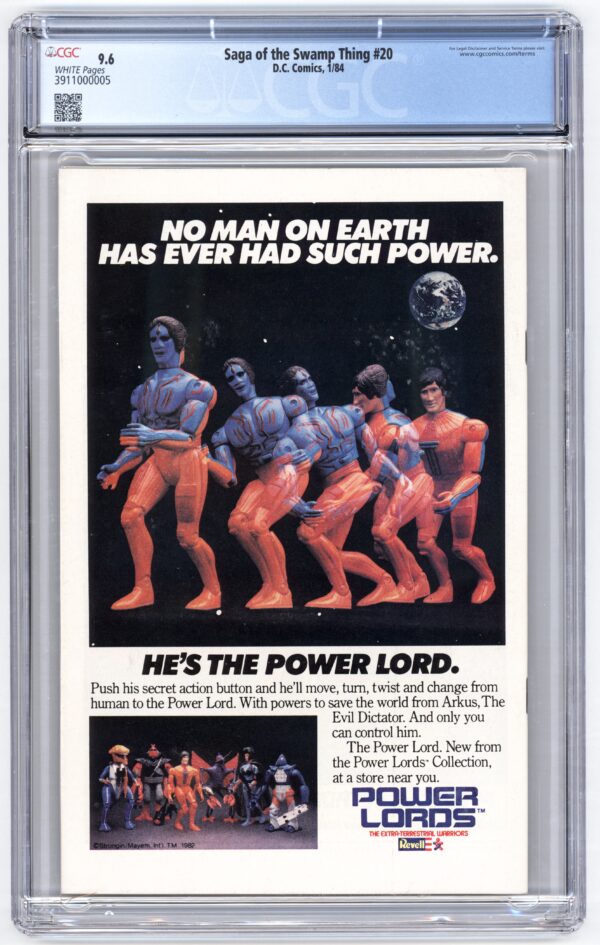 Power Lords comic book #20, graded 9.6.