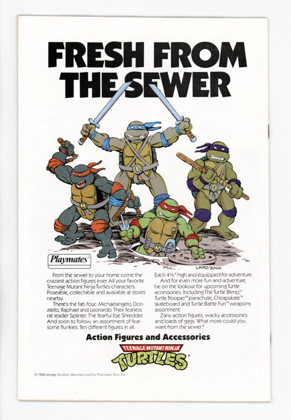 Back cover image of play station game mutant ninja turtle